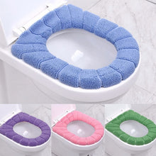 Load image into Gallery viewer, Universal Soft Heated Washable Toilet Seat Mat Set for Home Decor Closestool Mat Seat Case Warmer Toilet Lid CoverAccessories