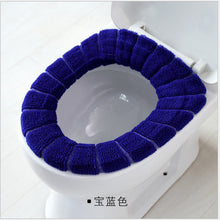 Load image into Gallery viewer, Universal Soft Heated Washable Toilet Seat Mat Set for Home Decor Closestool Mat Seat Case Warmer Toilet Lid CoverAccessories