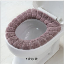 Load image into Gallery viewer, Universal Soft Heated Washable Toilet Seat Mat Set for Home Decor Closestool Mat Seat Case Warmer Toilet Lid CoverAccessories