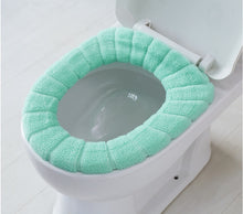 Load image into Gallery viewer, Universal Soft Heated Washable Toilet Seat Mat Set for Home Decor Closestool Mat Seat Case Warmer Toilet Lid CoverAccessories